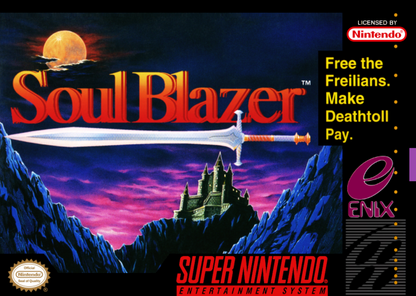 Soul Blazer cover art for Super Nintendo Entertainment System (SNES) video game