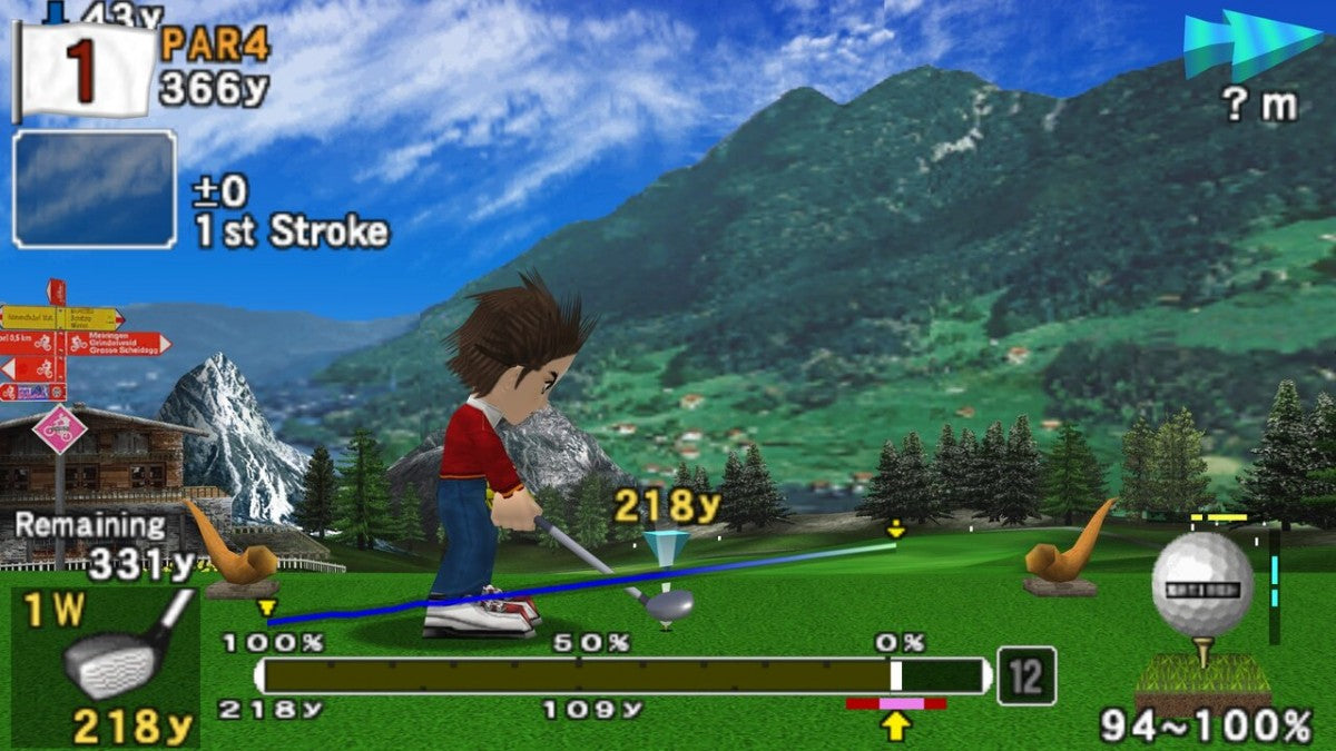 Hot Shots Golf: Open Tee gameplay for PlayStation Portable (PSP) golf sports game