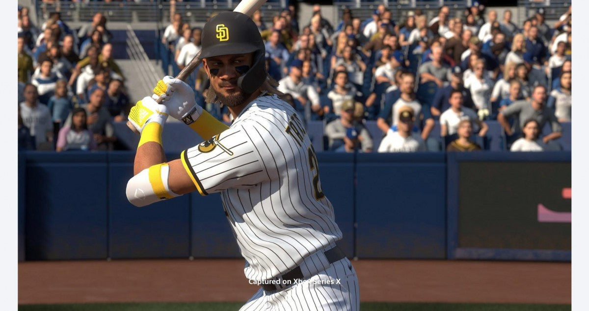 MLB The Show 21 for Xbox One, gameplay for a baseball sports simulation video game