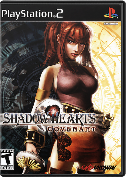 Shadow Hearts: Covenant – PlayStation 2 (PS2) video game cover image, JRPG.