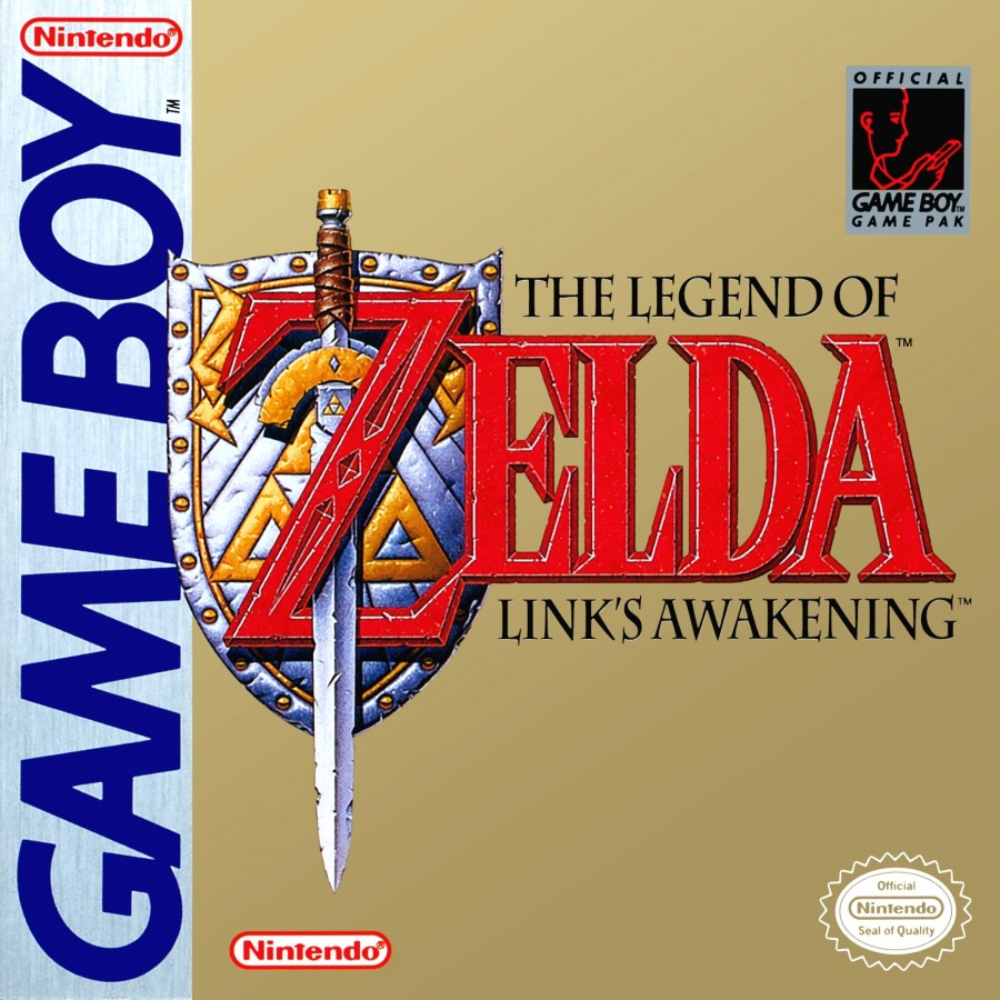 The Legend of Zelda: Link's Awakening Nintendo Game Boy GB for action adventure retro video game fans featuring epic exploration dungeon crawling puzzle solving sword combat memorable characters fantasy island adventure classic handheld gaming collectible gaming appeal front cover art