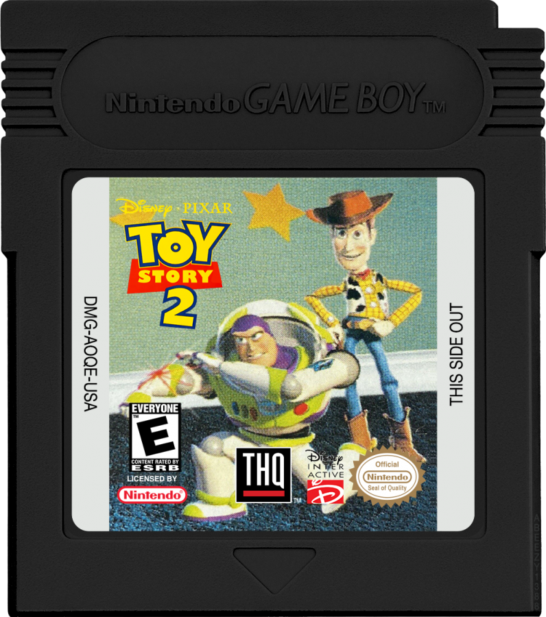 Disney Pixar's Toy Story 2 game cartridge for Game Boy Color (GBC) video game