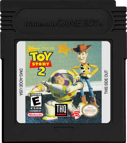 Disney Pixar's Toy Story 2 game cartridge for Game Boy Color (GBC) video game