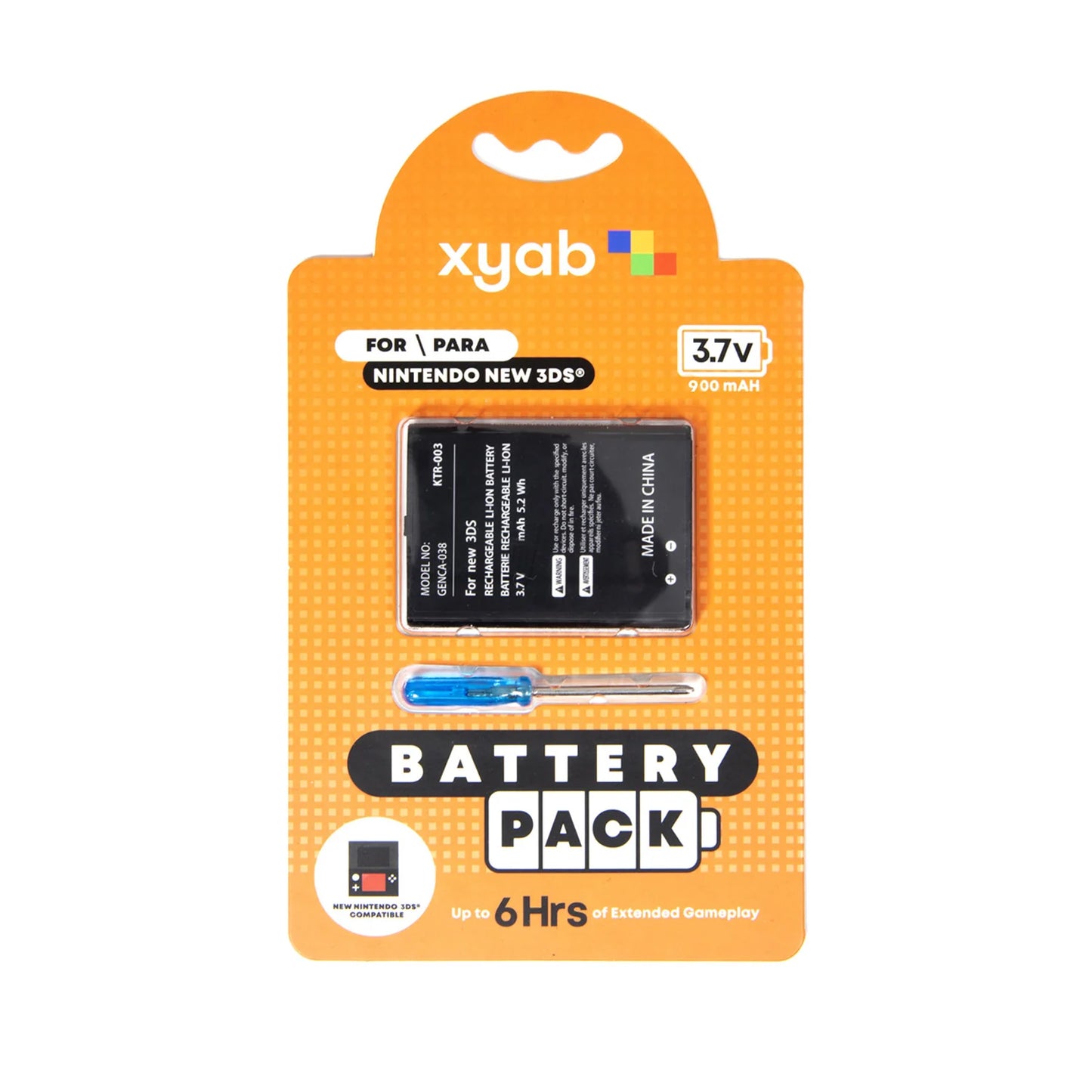 XYAB brand New Nintendo 3DS replacement lithium-ion battery