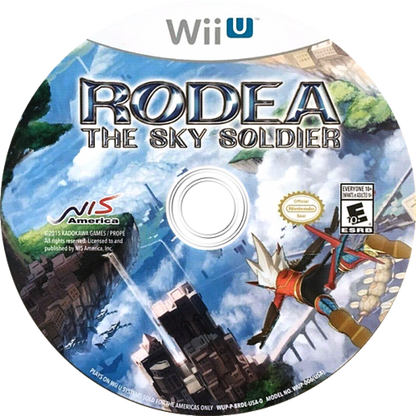 Rodea the Sky Soldier disc cover art for Nintendo Wii U (WiiU) video game