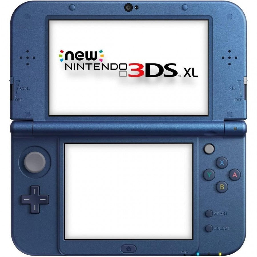 Nintendo New 3DS XL System 3DS XL Galaxy for handheld gaming fans featuring large dual screens stereoscopic 3D display enhanced processing power C Stick built in amiibo support Galaxy themed design portable Nintendo gaming and scratch and scuff cosmetic condition collectible gaming appeal front