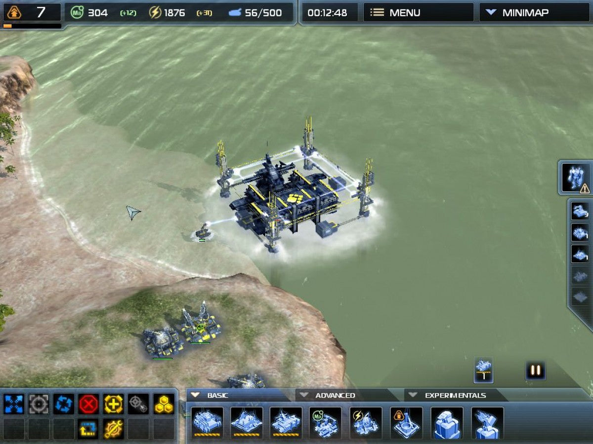 Supreme Commander 2 Xbox 360 game featuring large-scale real-time strategy battles, advanced base building, and intense sci-fi warfare gameplay