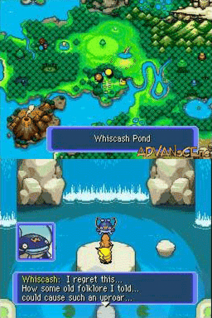 Pokémon Mystery Dungeon: Blue Rescue Team gameplay for Nintendo DS (DS) dungeon-crawling RPG adventure video game