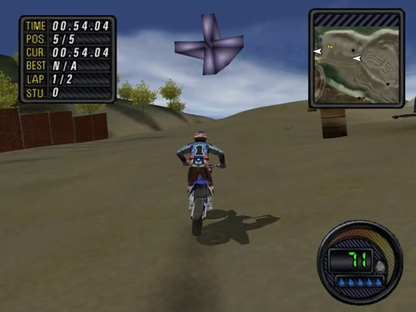 Jeremy McGrath: Supercross World gameplay for GameCube (GC) motocross racing video game