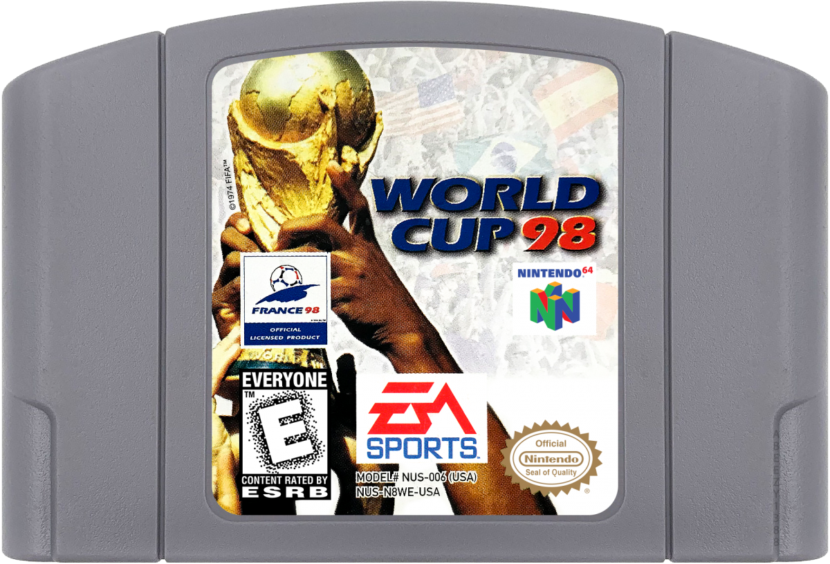 World Cup 98 cartridge for Nintendo 64 (N64) video game