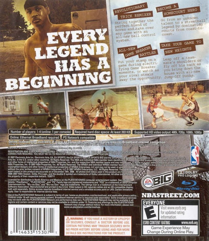 NBA Street: Homecourt for PlayStation 3 arcade basketball game EA Sports BIG featuring NBA legends trick moves street courts multiplayer modes over the top gameplay gameplay  