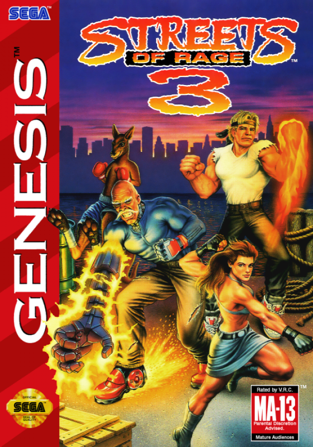 Streets of Rage 3 cover art for Sega Genesis (GEN) video game