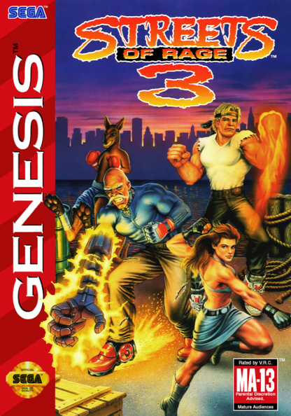 Streets of Rage 3 cover art for Sega Genesis (GEN) video game