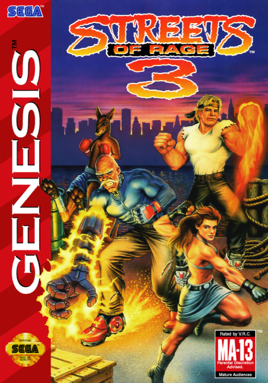 Streets of Rage 3 cover art for Sega Genesis (GEN) video game