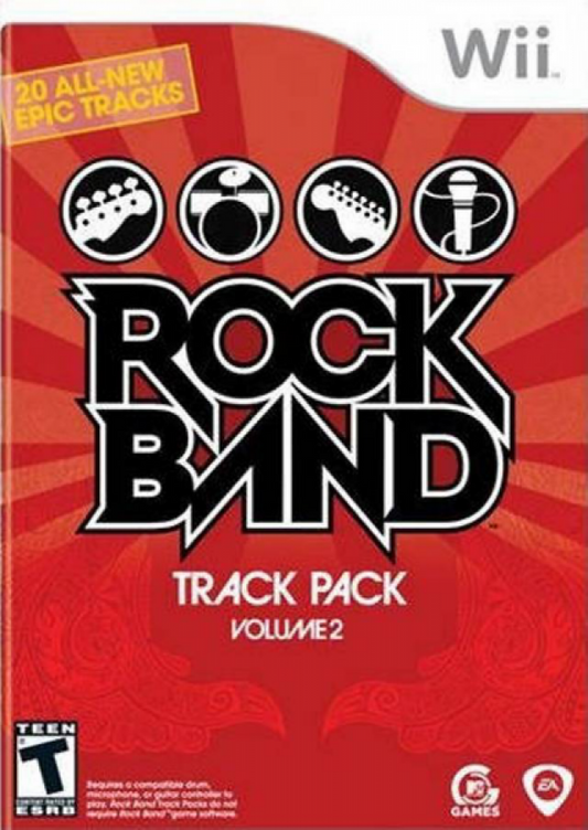 Rock Band Track Pack: Volume 2 cover art for Nintendo Wii (Wii) video game