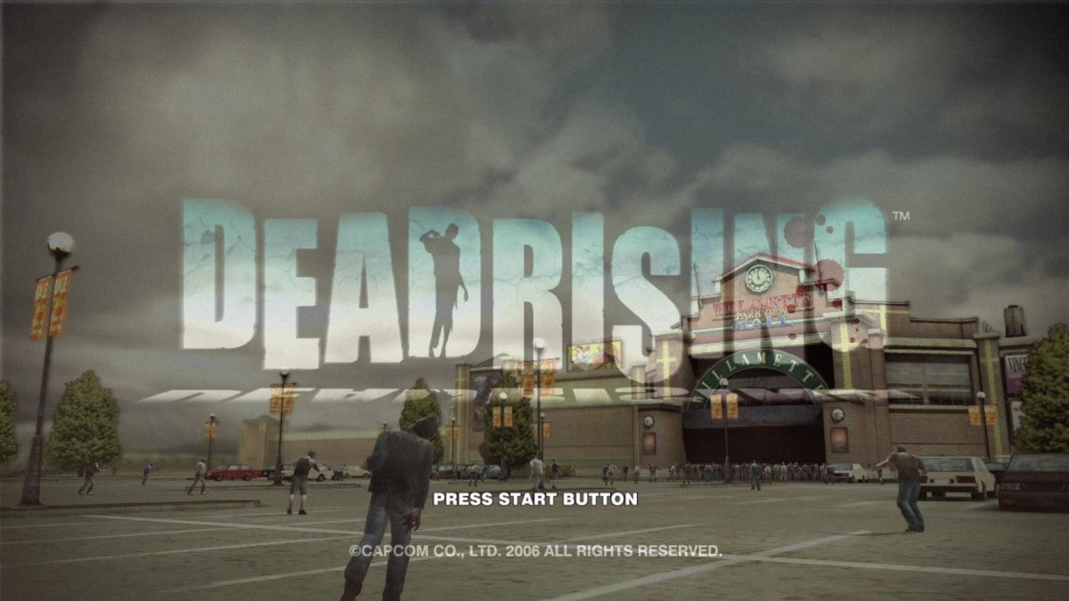 Dead Rising start screen for Xbox 360 (X360) action-adventure survival horror video game