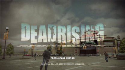 Dead Rising start screen for Xbox 360 (X360) action-adventure survival horror video game