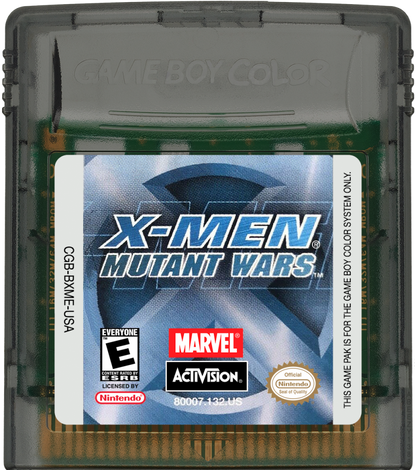 X-Men: Mutant Wars Game Boy Color action fighting video game cartridge