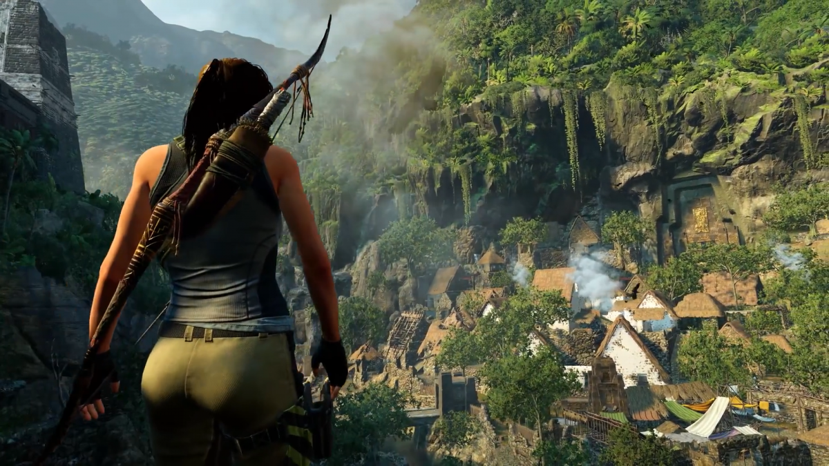Shadow of the Tomb Raider Definitive Edition PlayStation 4 PS4 video game, action adventure, exploration and puzzles, Lara Croft, complete edition gameplay screenshot