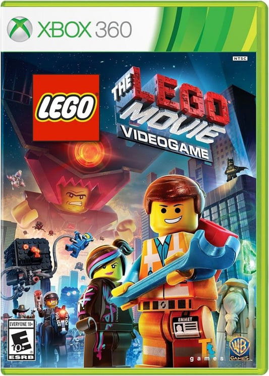 LEGO Movie Videogame Xbox 360 action-adventure building game based on the animated film with open-world exploration and humor front cover