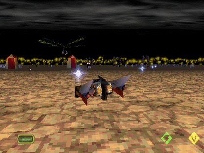 SlamScape gameplay for PlayStation 1 (PS1) action vehicle combat video game