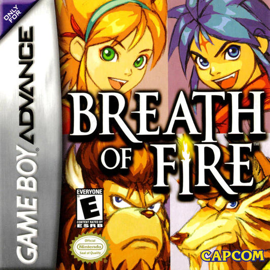 Breath Of Fire cover art for Game Boy Advance GBA video game
