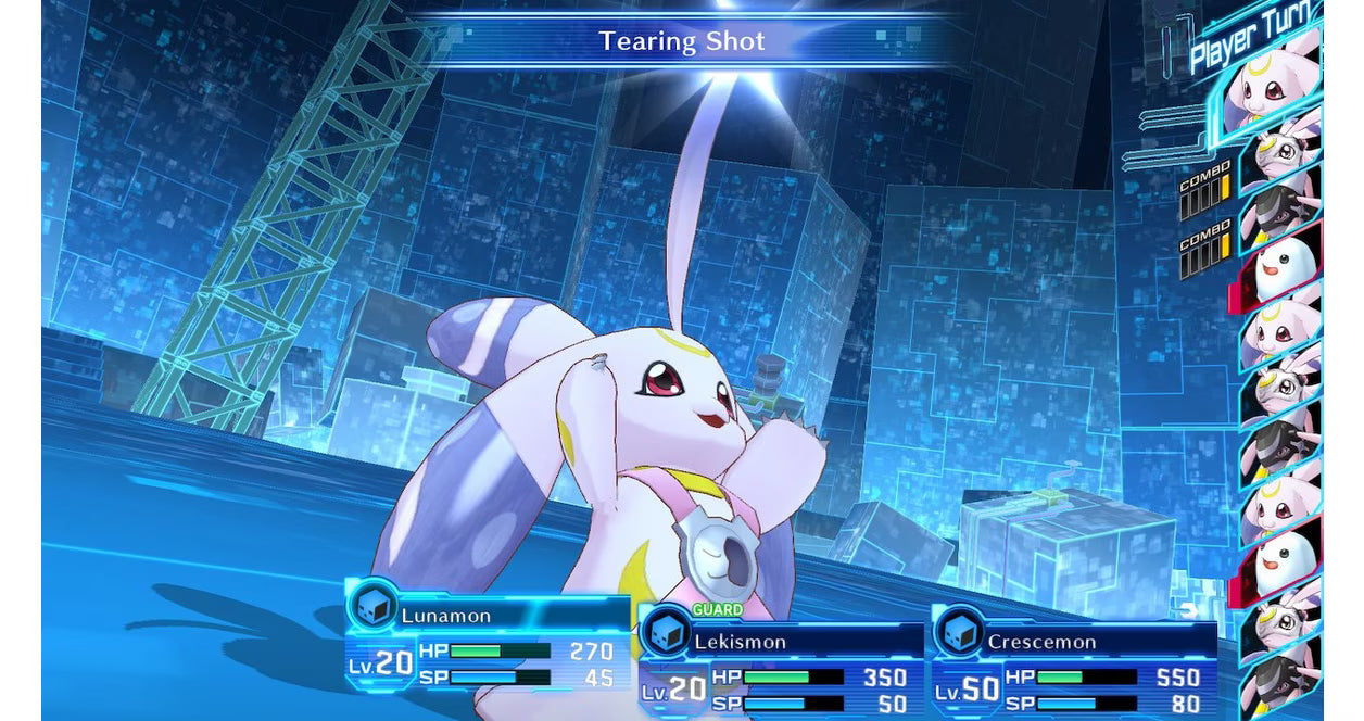 Digimon Story Cyber Sleuth Complete Edition Nintendo Switch two-game compilation collecting Digimon turn-based combat JRPG cyber detective hacker theme EDEN virtual world dual storyline mystery Hacker's Memory media vision Bandai Namco gameplay sceenshot