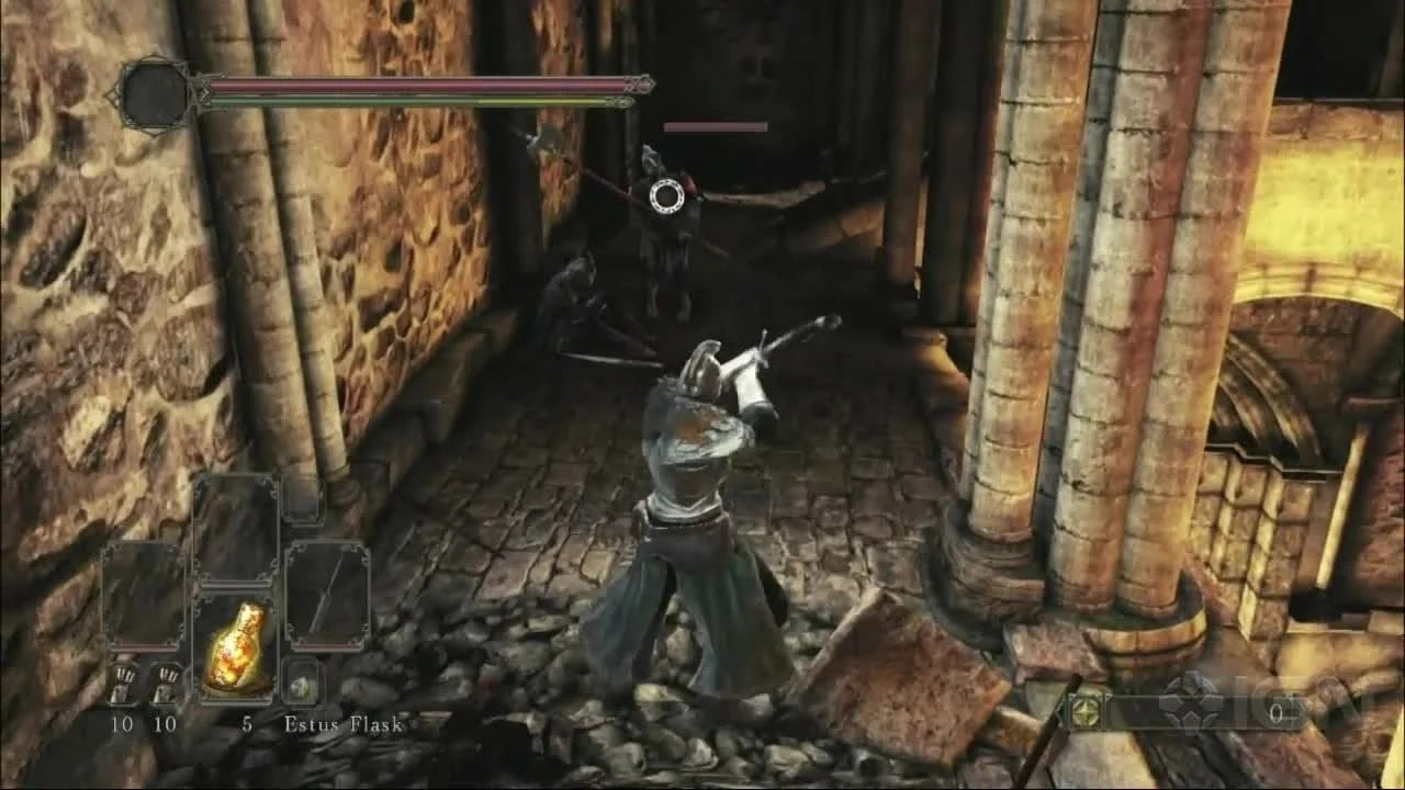 Dark Souls II PlayStation 3 challenging action RPG punishing difficulty FromSoftware brutal combat deep character customization interconnected world lore exploration gameplay screenshot