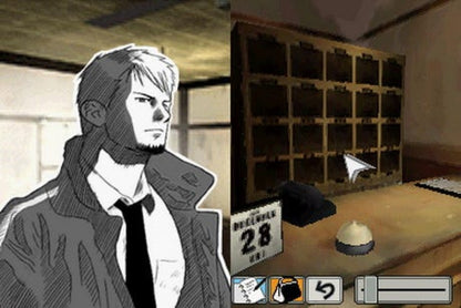 Hotel Dusk Room 215 Nintendo DS for adventure video game fans featuring interactive mystery storytelling puzzle solving touch screen gameplay noir inspired visuals memorable characters detective investigation immersive narrative handheld adventure collectible gaming appeal gameplay