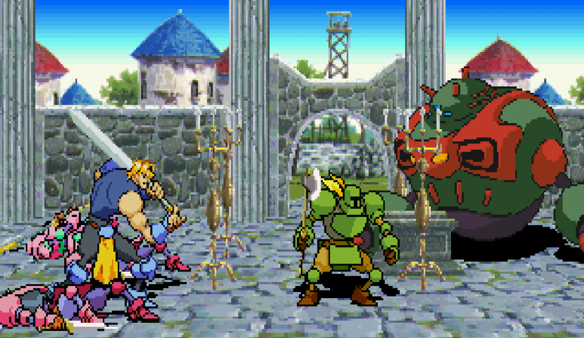Guardian Heroes Sega Saturn action RPG beat em up hybrid Treasure Studios side scrolling combat branching story multiple endings magic combo system cooperative multiplayer arena battles retro gaming Sega Saturn software video game title gameplay 