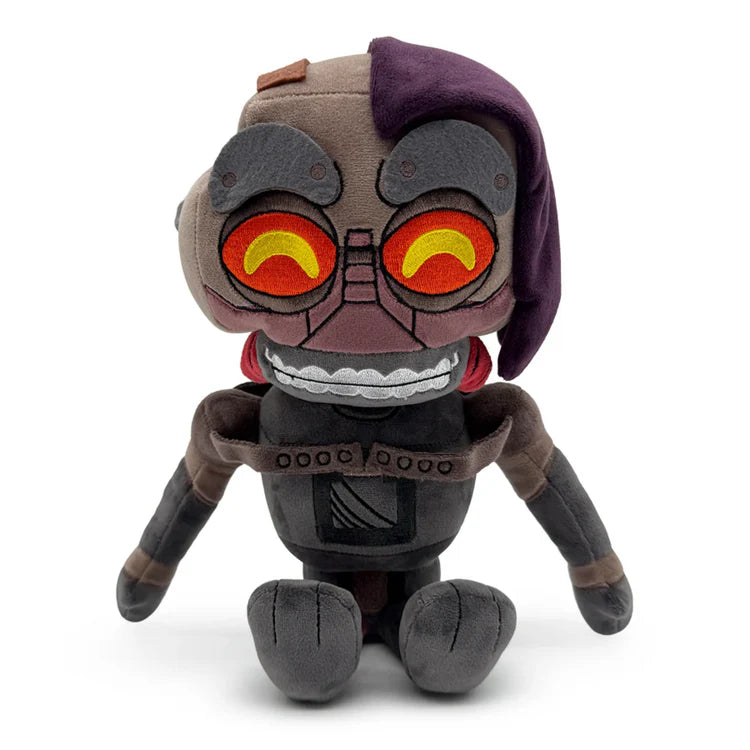 Five Nights at Freddy's: The Mimic 9" Plush at Gamers INC, featuring the mysterious and terrifying shape-shifting antagonist from the RUIN DLC in a high-quality, huggable plush form, capturing the character’s eerie skeletal design and glowing eyes with soft fabrics and detailed embroidery—a must-have collectible for fans of the Fazbear Fanverse and the evolving FNAF lore font