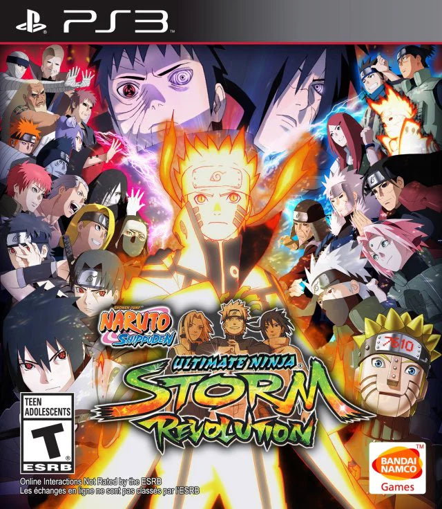 Naruto Shippuden: Ultimate Ninja Storm Revolution cover art for PlayStation 3 (PS3) video game