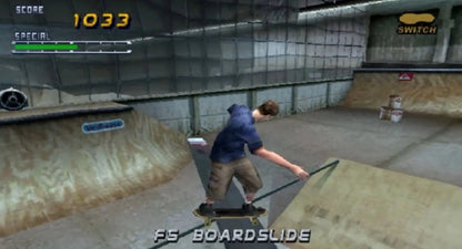 Tony Hawk’s Pro Skater [Greatest Hits] gameplay for PlayStation 1 (PS1) video game, skateboarding sports action, trick-based gameplay, classic extreme sports title