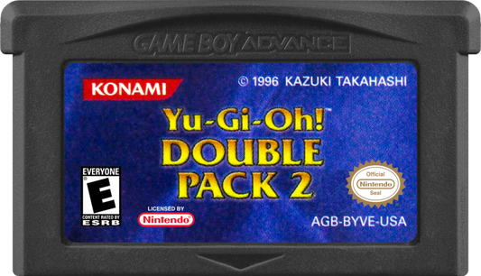 Yu-Gi-Oh!: Double Pack 2 game cartridge for Game Boy Advance (GBA) video game