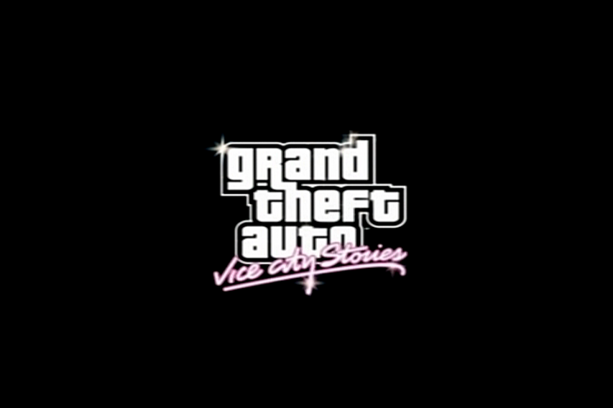 Grand Theft Auto: Vice City Stories title screen for PlayStation 2 (PS2) video game
