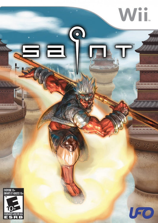 Saint Nintendo Wii for action adventure video game fans featuring fantasy inspired gameplay immersive exploration challenging combat puzzle solving engaging missions stylized environments single player adventure collectible gaming appeal front cover art
