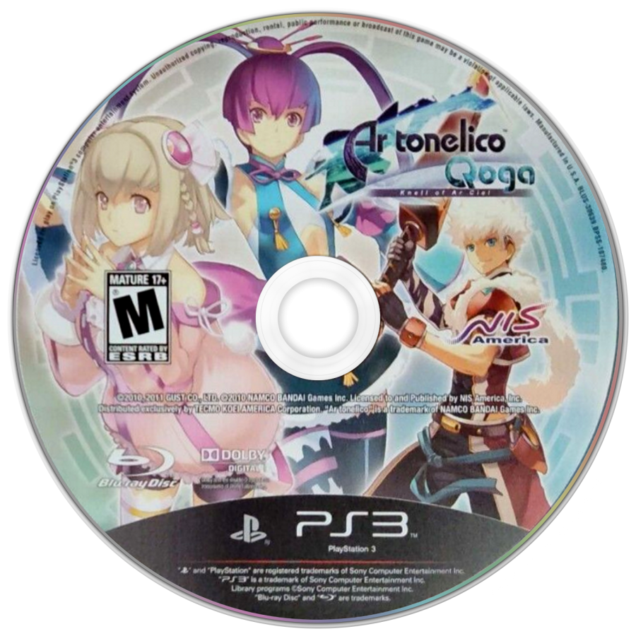 Ar Tonelico Qoga Knell of Ar Ciel PlayStation 3 PS3 for retro video game enthusiasts featuring Japanese role playing gameplay turn based combat systems sci fi fantasy world exploration character driven storytelling magical song based abilities anime inspired visuals and collectible gaming appeal disc 