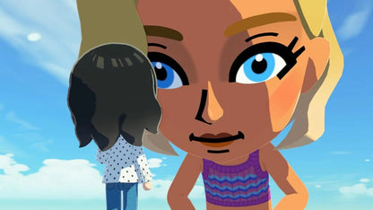 TomoDachi Life: Living the Dream for Nintendo Switch (NS) featuring a quirky life sim where you create Mii characters build relationships and watch unpredictable island style interactions unfold; customize outfits voices and personalities then enjoy mini games events and hilarious social drama as your cast lives out their dream life on Switch gameplay screenshot