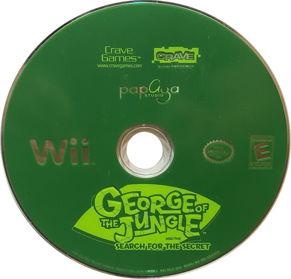 George of the Jungle and the Search for the Secret – Nintendo Wii (Wii) action-adventure platformer disc for video game