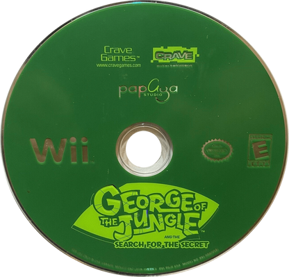 George of the Jungle and the Search for the Secret – Nintendo Wii (Wii) action-adventure platformer disc for video game