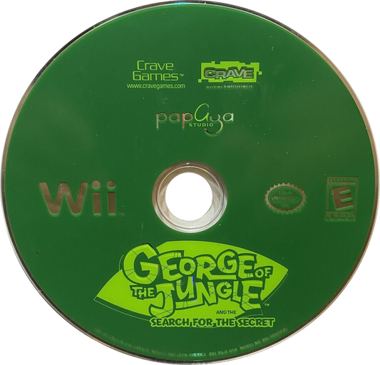 George of the Jungle and the Search for the Secret – Nintendo Wii (Wii) action-adventure platformer disc for video game