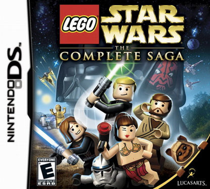 LEGO Star Wars: The Complete Saga cover art for Nintendo DS (DS) action adventure video game