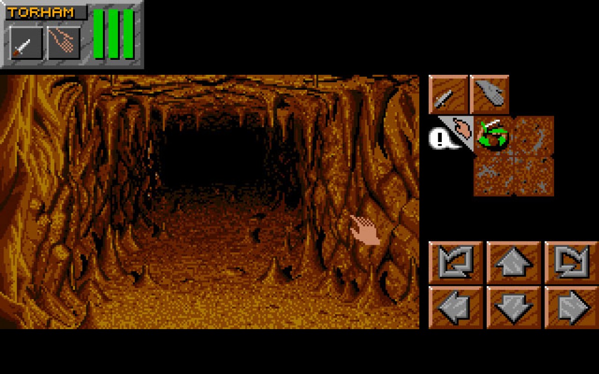Dungeon Master II The Legend of Skullkeep Sega CD first person dungeon crawler RPG fantasy adventure real time combat puzzle solving exploration magic spells classic computer RPG style retro gaming Sega CD software video game title gameplay 