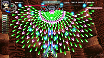 Chaos Field GameCube game featuring vertical scrolling shooter gameplay and intense arcade bullet-hell action gameplay screenshot