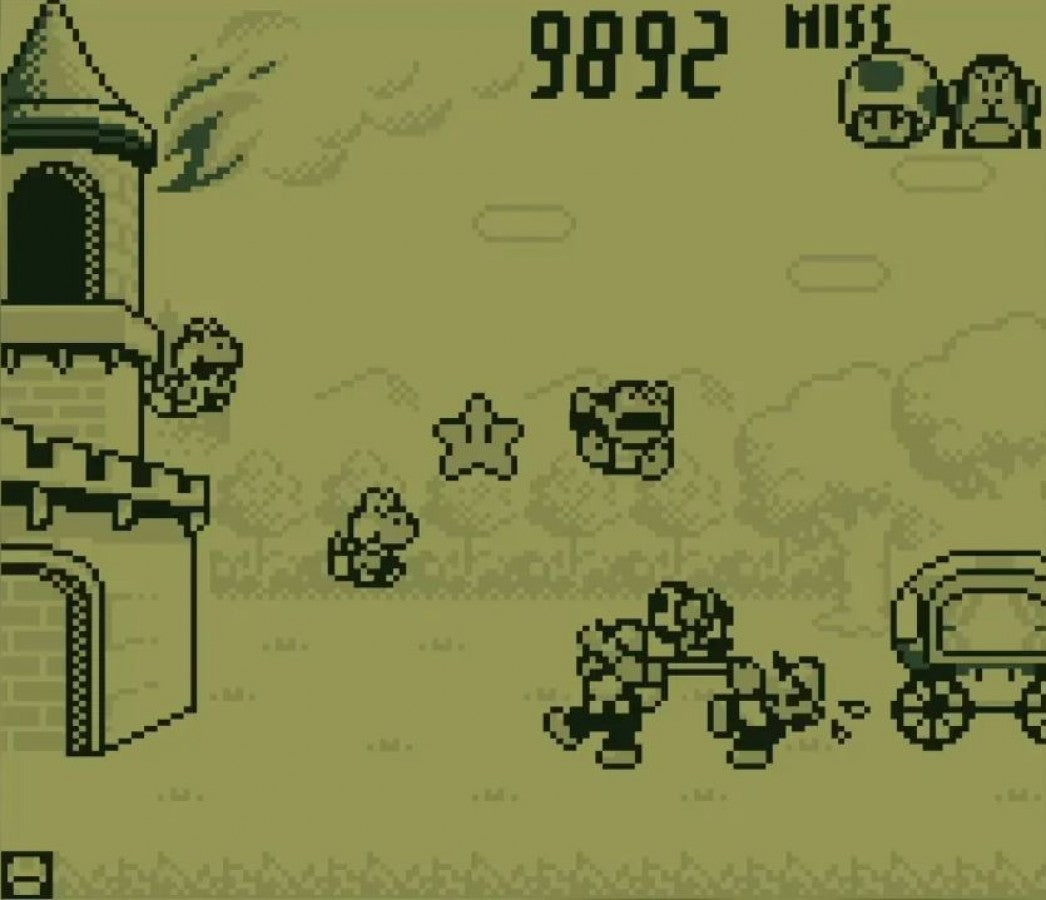 Game and Watch Gallery Game Boy handheld compilation video game featuring classic Nintendo LCD games modern and classic versions retro mini-games including Mario Bros Donkey Kong Zelda Game Boy handheld retro gameplay screenshot