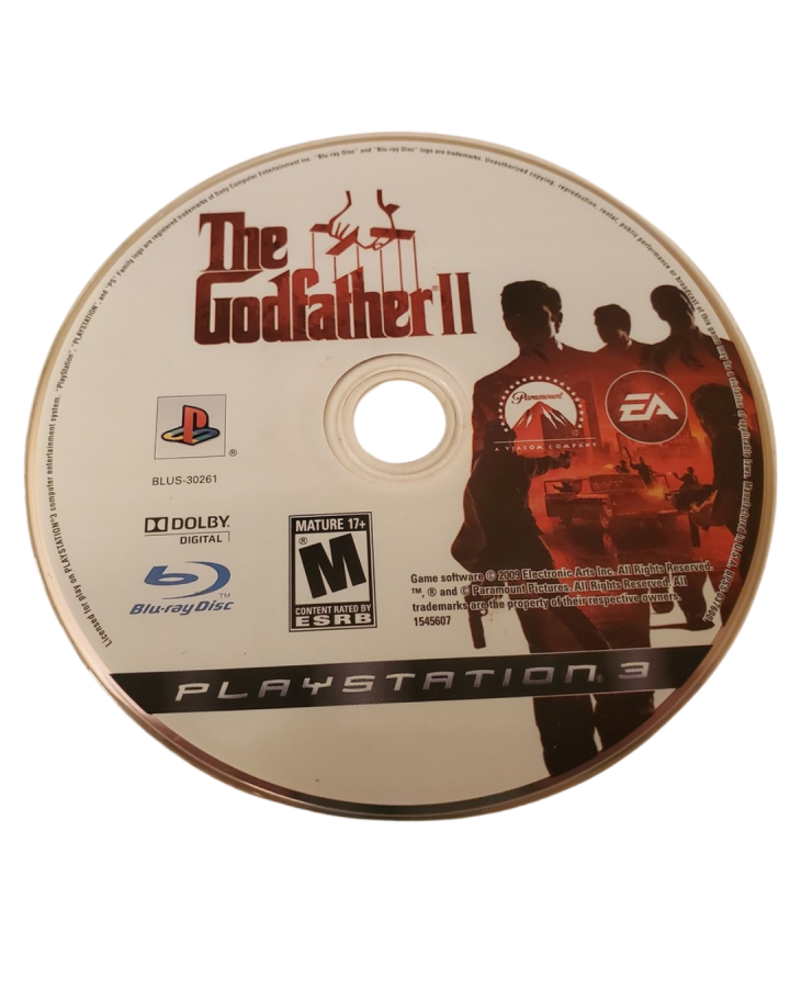 The Godfather II for PlayStation 3 open world crime action game based on the film featuring Mafia family management third person shooting missions strategy elements disc 
