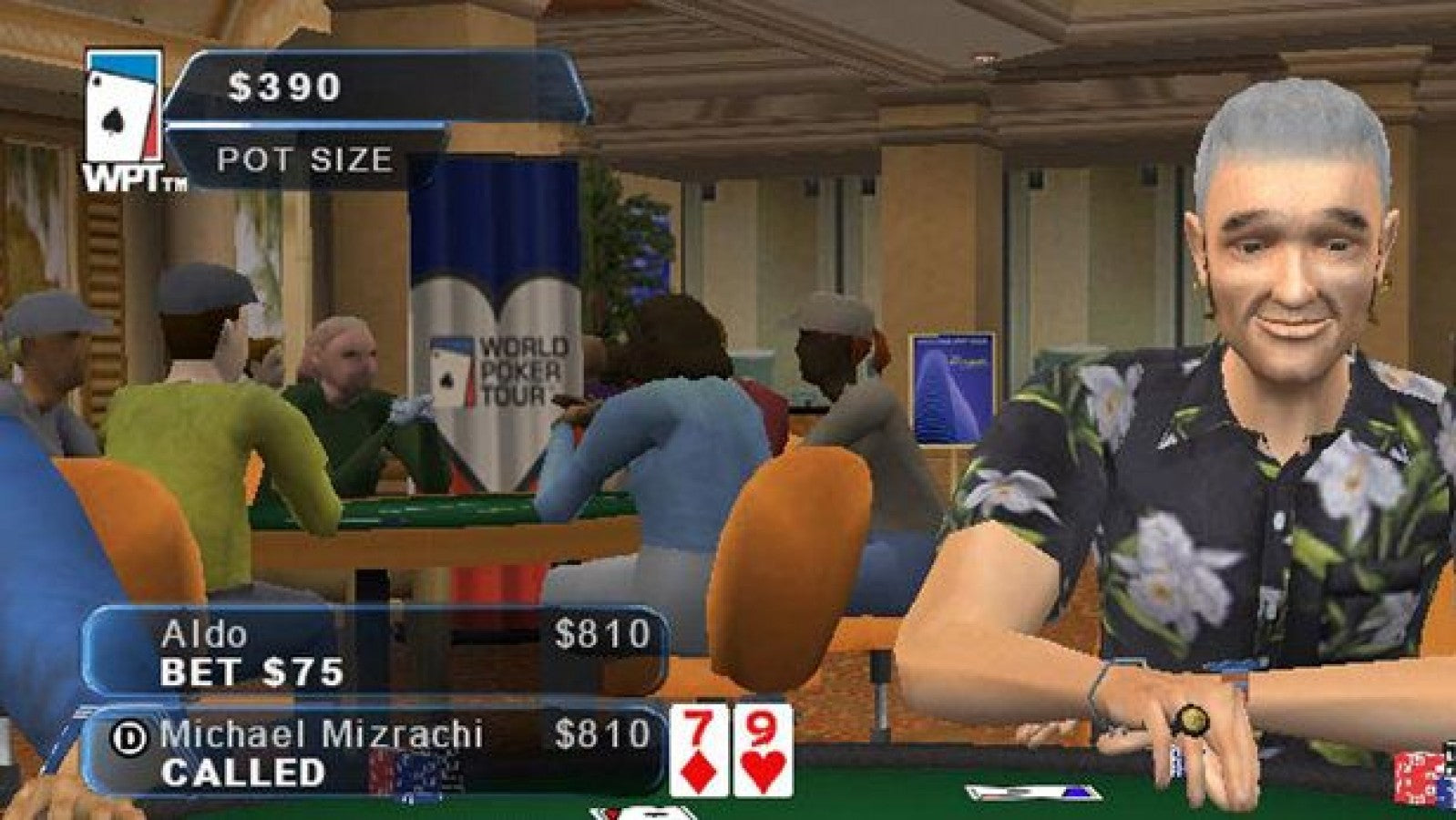 World Poker Tour – PlayStation 2 (PS2) video game gameplay, poker.