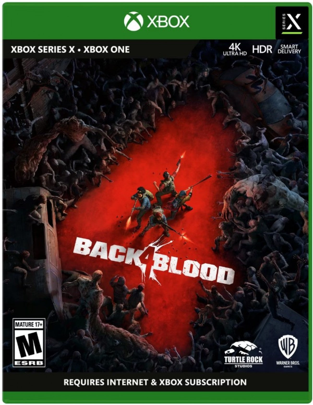 Back 4 Blood cover art for Xbox Series X (XSX) cooperative first-person shooter video game