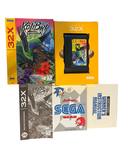 Kolibri Sega 32X retro video game action shooter cib components (1995)