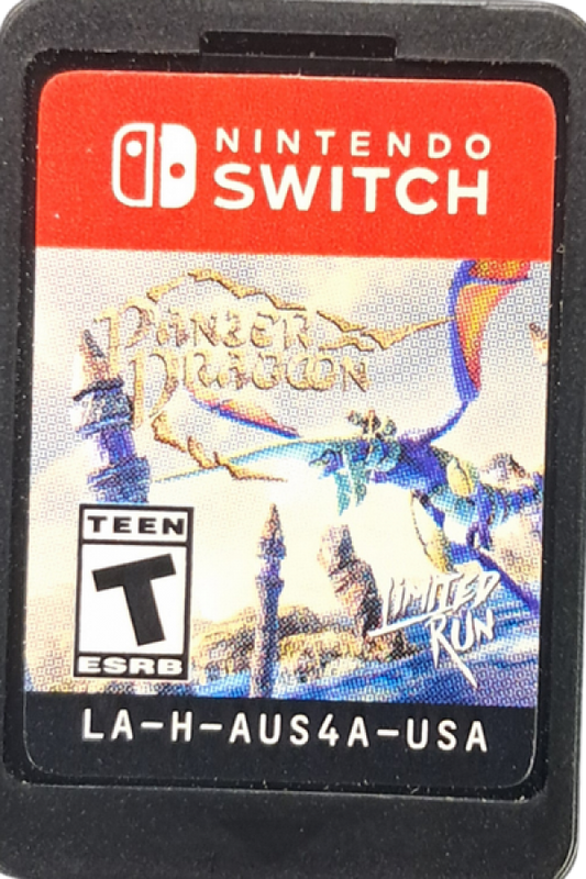 Panzer Dragoon Limited Run #067 Nintendo Switch inspired design featuring on rails shooter action aesthetic dragon riding aerial combat sweeping fantasy landscapes classic Sega revival cinematic flight sequences fast paced arcade gameplay and atmospheric sci fi adventure presentation cartridge 